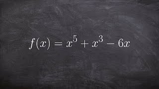 Determine the Zeros of a Polynomial by Factoring [upl. by Mannos]