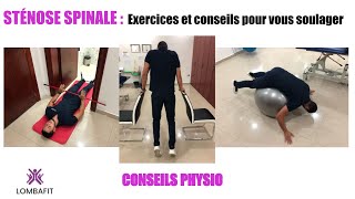 STÉNOSE SPINALE  EXERCICES et CONSEILS du PHYSIO pour vous SOULAGER [upl. by Pinter265]