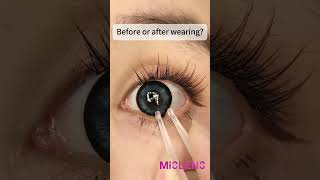 MISLENS Before or after wearingmislens contactlenses makeup beforeandafter contactlenscare [upl. by Aivull]