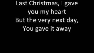 Wham  Last Christmas with lyrics D [upl. by Olonam]