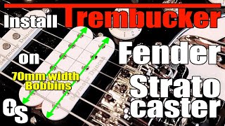 Install Seymour Duncan Trembucker on Fender PLAYER STRATOCASTER FLOYD ROSE HSS Mod [upl. by Yanej]