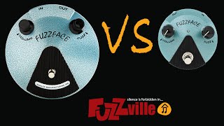 Dunlop Hendrix Fuzz Face vs Mini Fuzz Face [upl. by Somar]