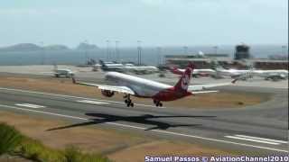 A330 amp B737 Landing by Air Berlin  Madeira [upl. by Gombosi358]