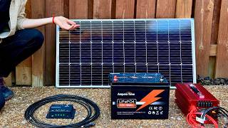 100 Watt Solar Panel Kit Setup for Complete Beginners  Start to Finish [upl. by Fidole]