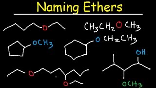 Naming Ethers  IUPAC Nomenclature With Branching Organic Chemistry Practice Problems [upl. by Yrrac]