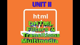 Filters TransitionsMultimedia in DHTML [upl. by Franci]