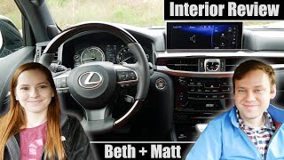 The 2020 Lexus LX 570 Interior Needs an Update Beth  Matt [upl. by Toms]