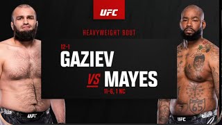 UFC FIGHT NIGHT Shamil Gaziev vs DonTale Mayes LIVE Fight Blow by Blow Commentary [upl. by Namlas]