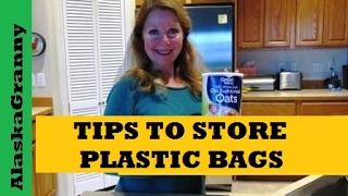 How To Store and Organize Plastic Grocery Bags Kitchen Organizing Tips Tricks Hacks [upl. by Hannus264]