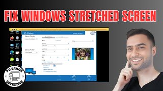 How to Fix Stretched Screen in Windows 10 [upl. by Laux]