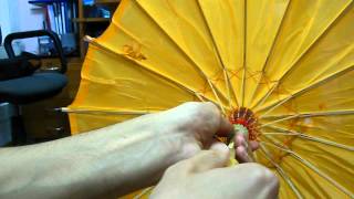 Hand Made Chinese Japanese Umbrella Parasol for Wedding Party [upl. by Yorker]