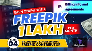 How to Submit Billing Information on Freepik Contributor 2024 in HindiUrdu  Class 04 [upl. by Asaret]