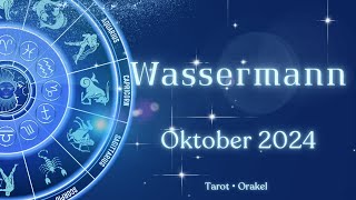 Wassermann ♒️ Oktober 2024 ✨️ Stell dich deinen Ängsten tarot monatslegung [upl. by Christabel]