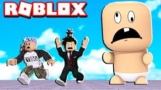 LOKIS GANHOU UM BEBÊ GIGANTE E MALUCO  Roblox  Escape the Evil Baby Obby [upl. by Nichols]