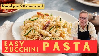 20 Minute Zucchini Pasta  Mediterranean Diet Recipes [upl. by Eirruc]