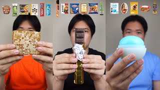 COMPILATION EATING RANDOM FOOD FROM CONVENIENCE STORE [upl. by Lathan906]