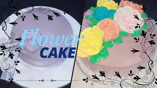 Flower Cake designs 😍 for everyone cakedecoratingtutorialscakelover cakeinspiration cakedecorat [upl. by Gilroy]