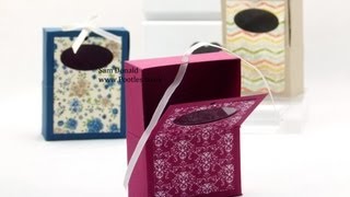 Stampin Up Hinged Soap Gift Box Tutorial [upl. by Nnyleuqcaj]