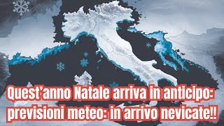 quotIn arrivo una tempesta di neve previsioni e preparativi per novembre 2024quot [upl. by Kelley]