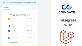 How to Integrate Coingate with Laravel [upl. by Adnowat]