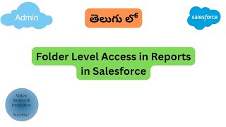 Folder Level Access in Reports in Salesforce  Salesforce In Telugu [upl. by Hcir359]