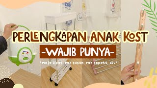 Shopee Haul Perlengkapan Anak Kost Wajib Punya I Rak susun  Rice cooker mini Gantungan baju dll [upl. by Agon]