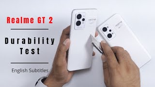 realme GT 2 Durability amp Drop Test  Can You Scratch Paper Phone [upl. by Akilegna]