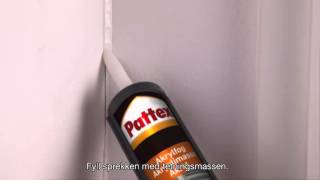 HVORDAN FIKSE EN SPREKK I VEGGEN  Pattex [upl. by Rina412]