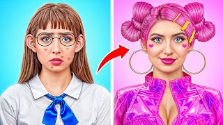 Transformation Extrême dune Nerd à une Fille Populaire Barbie vs Bratz  Défis Amusants Multi DO [upl. by Inglis]