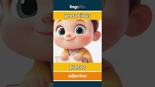 🇬🇧🇪🇸 precocious  precoz  vocabulary builder  learn English  aprendamos inglés [upl. by Aipmylo]