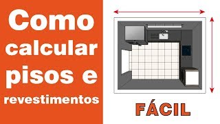 Como calcular a quantidade de pisos e revestimentos  fácil [upl. by Chivers]