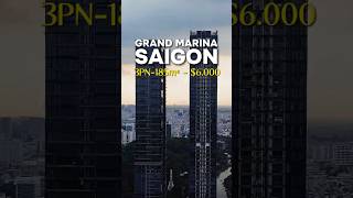 Grand Marina Saigon  Căn hộ Marriott 3 phòng ngủ 184m2 giá thuê 6000 [upl. by Cid]