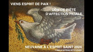 NEUVAINE À LESPRIT SAINT LE DON DE PIÉTÉ OU AFFECTION FILIALE [upl. by Etnoid378]