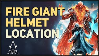 Fire Giant Helmet Location Assassins Creed Valhalla [upl. by Dredi172]