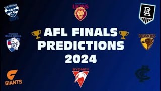 AFL FINALS PREDICTIONS 2024 [upl. by Bala676]