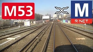 🚇 GVB Rnet Amsterdam Metrolijn 53 Cabinerit Gaasperplas  Centraal Station Drivers view POV [upl. by Courtnay]