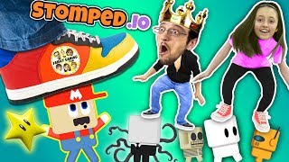 FGTEEV STOMPS on LITTLE PEOPLE Super Mario Wario King Daddy Daughter Destruction Duo in STOMPEDio [upl. by Odlareg242]