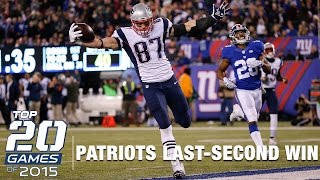 13 Patriots vs Giants Week 10  Top 20 Games of 2015  NFL [upl. by Radferd]