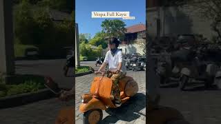 Sintya marisca nyobain vespa full kayu shorts vespa vwd fyp viral [upl. by Benge]