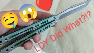 LDY Sirius Unboxing amp Review balisongcommunity balisongknife balisongknives balisongchannel [upl. by Zaob437]