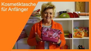 Kosmetiktasche mit schön eingenähten Reißverschlussenden für Anfänger und Fortgeschrittene [upl. by Ameerak]