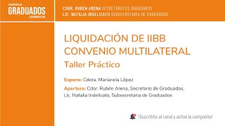 Liquidación de IIBB  Convenio Multilateral Taller Práctico  Económicas UBA [upl. by Emory]