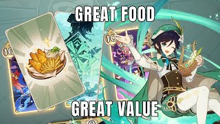 Venti Electro Charged Gets Stronger With Fish and Chips  Genshin TCG [upl. by Niledam]