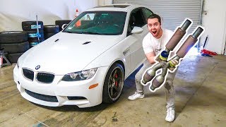 STRAIGHT PIPED MY FRIENDS BMW M3 ITS WAY TOO LOUD [upl. by Yevreh145]