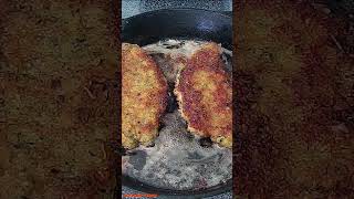 How to Make Crispy Italian Pork Milanese shorts milanese [upl. by Imailiv]