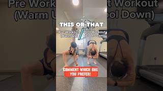 Pre Workout Warm Up Vs Post Workout Cool Down… which one would you NEVER Skip Let me know [upl. by Ahsaret905]