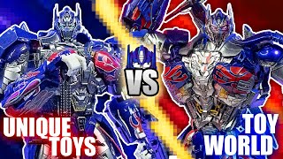 ¿CUÁL OPTIMUS PRIME DEBERÍAS COMPRAR  Unique Toys Challenger VS Toy World Knight Orion [upl. by Haidedej]