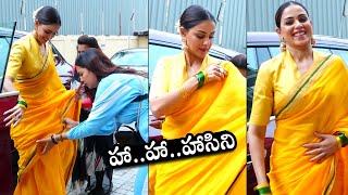 Genelia DSouza Looks STUNNING In Yellow Saree  Genelia DSouza Latest Video  Daily Culture [upl. by Bacon]