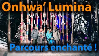 Onhwa Lumina parcours nocturne enchanté à Wendake au sein de la grande Nation huronnewendat [upl. by Etnemelc]