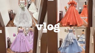 【vlog】ドレス試着👗ディズニーフェアリーテイルウエディング💐ブライダルフィッティング💖ミラコスタFTW✨ディズニーウエディング🐭舞浜 [upl. by Cornew]